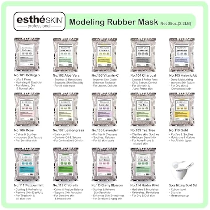 estheskin NO.109 TEA TREE MODELING MASK POWDER FOR PROFESSIONAL FACIAL TREATMENT (35OZ.) - Image 2